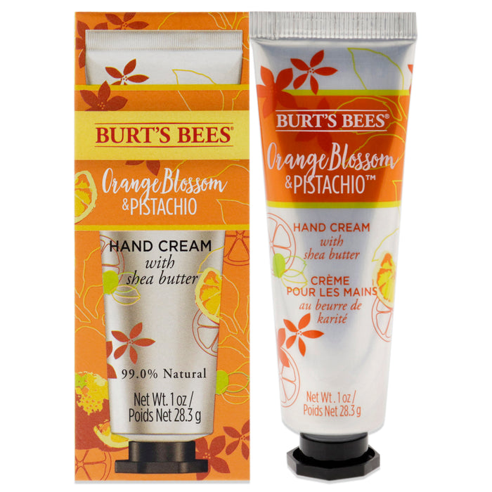 Crema de manos de azahar y pistacho de Burts Bees para unisex - Crema de manos de 1 oz