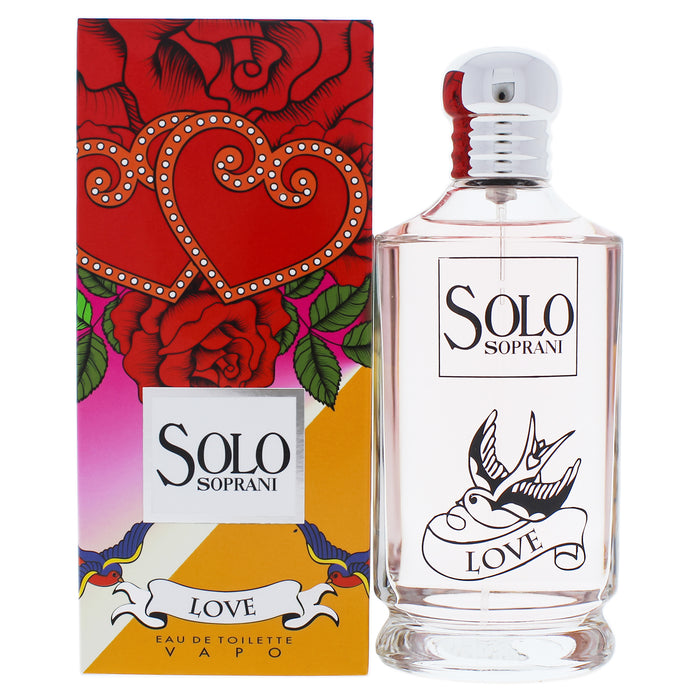 Solo Soprani Love de Luciano Soprani pour femme - Spray EDT de 3,3 oz