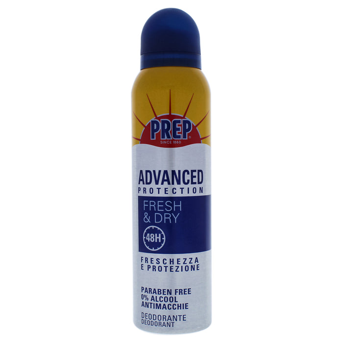 Déodorant Advanced Protection Fresh and Dry de Prep pour unisexe - Déodorant en spray 5 oz