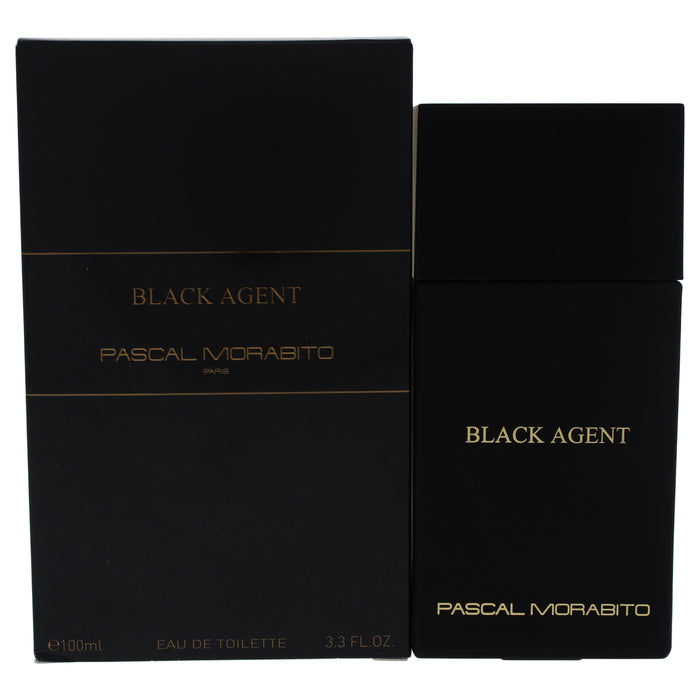 Black Agent de Pascal Morabito pour homme - Spray EDT de 3,3 oz