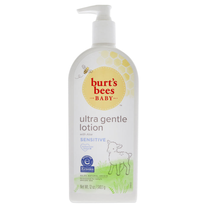 Baby Ultra Gentle Lotion - Aloe by Burts Bees for Kids - 12 oz Body Lotion