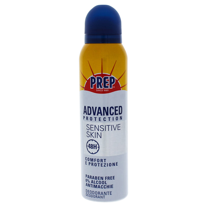 Spray déodorant pour peau sensible Advanced Protection de Prep pour unisexe - Spray déodorant 5 oz