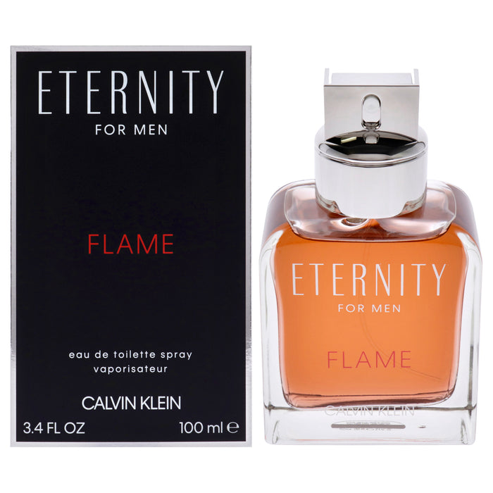 Eternity Flame de Calvin Klein pour homme - Vaporisateur EDT de 3,4 oz