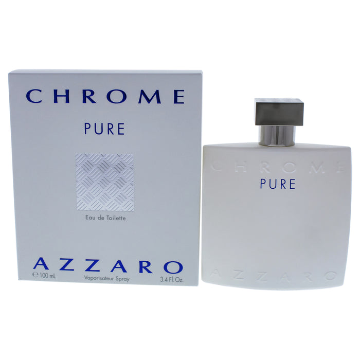 Chrome Pure de Azzaro para hombres - Spray EDT de 3,4 oz