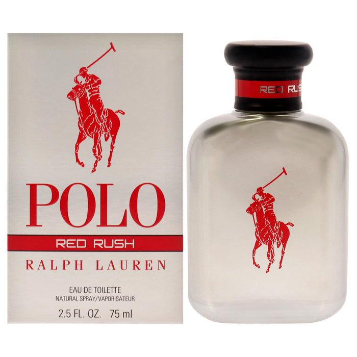 Polo Red Rush de Ralph Lauren para hombre - Spray EDT de 2,5 oz