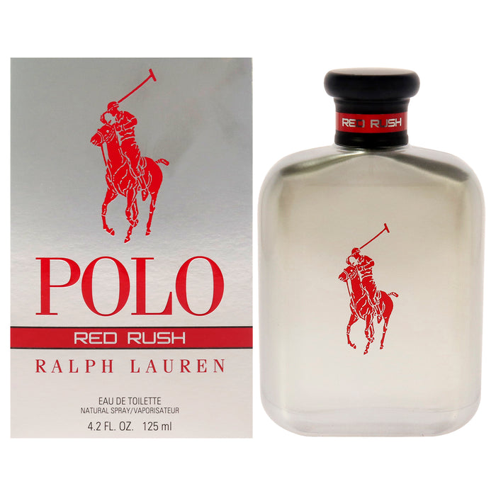 Polo Red Rush de Ralph Lauren para hombre - Spray EDT de 4,2 oz