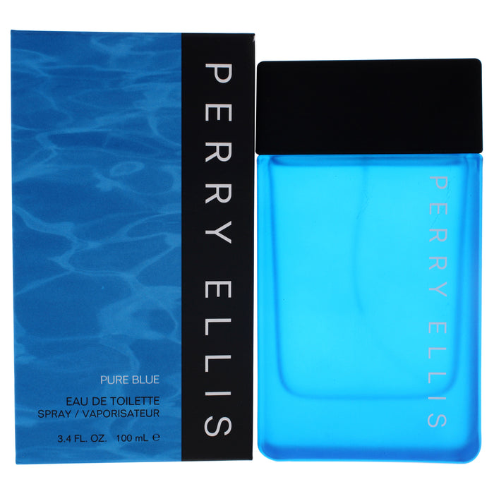 Perry Ellis Pure Blue de Perry Ellis para hombres - Spray EDT de 3,4 oz