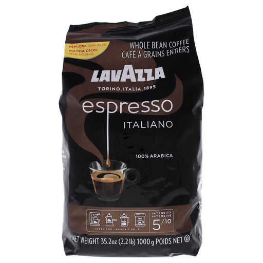 Caffe Espresso Medium Roast Whole Bean Coffee by Lavazza for Unisex - 35.2 oz Coffee