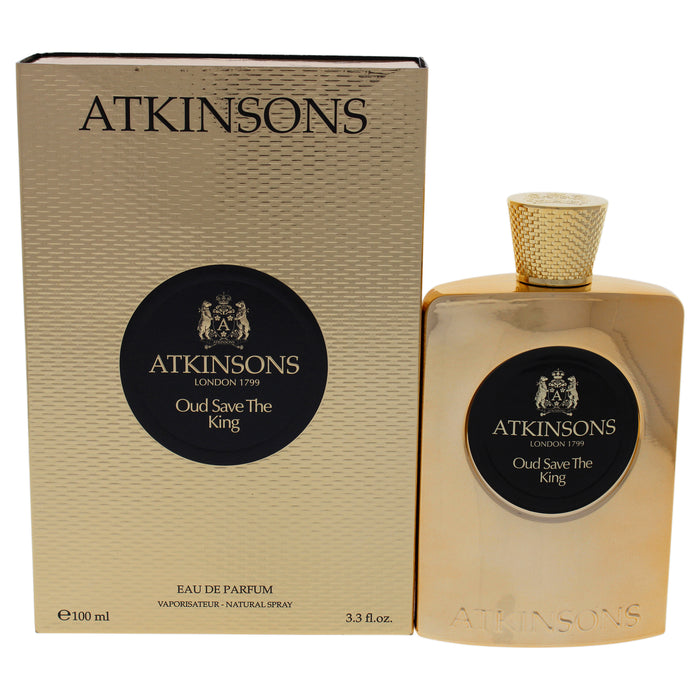 Oud Save The King de Atkinsons para hombres - EDP en aerosol de 3.3 oz