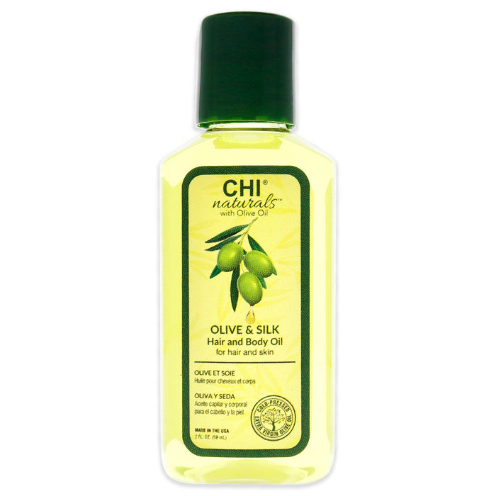 Huile pour cheveux et corps Olive Organics de CHI pour unisexe - 2 oz d'huile 