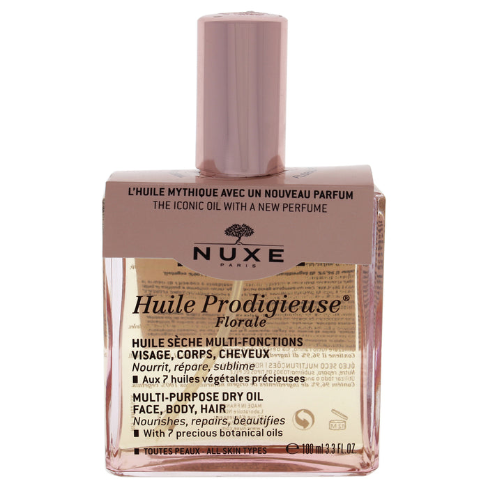Aceite seco multiusos Huile Prodigieuse Florale de Nuxe para unisex - Aceite de 3,3 oz