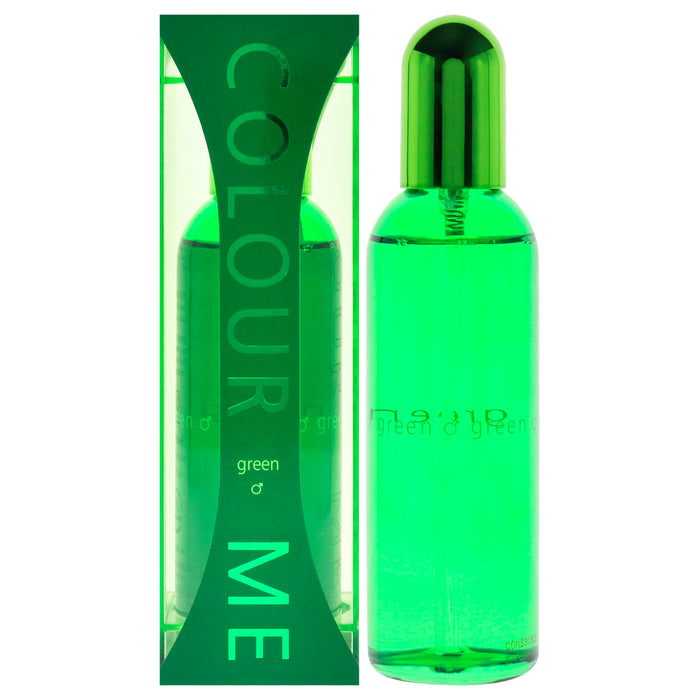 Color Me Green de Milton-Lloyd para hombres - EDP en aerosol de 3 oz