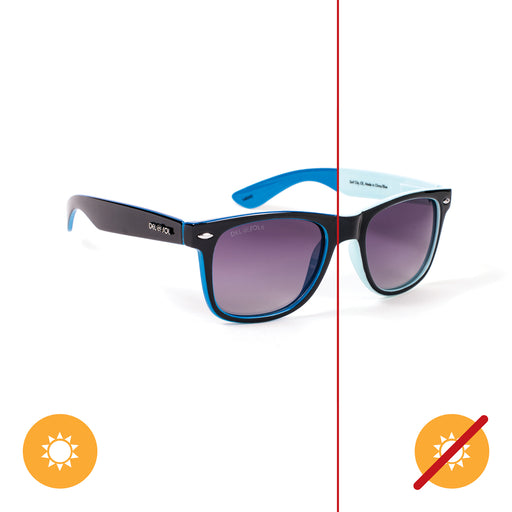 Solize Surf City - Light Blue-Blue by DelSol for Unisex - 1 Pc Sunglasses