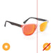 Solize Halfway to Paradise - Clear-Orange by DelSol for Unisex - 1 Pc Sunglasses