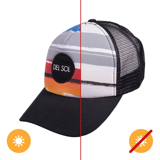 Color-Changing Trucker Hat - Sunny Rays by DelSol for Unisex - 1 Pc Hat
