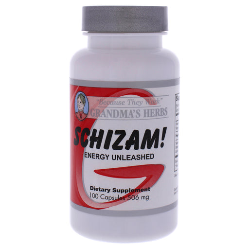 Schizam Energy Unleashed Capsules by Grandmas Herbs for Unisex - 100 Count Dietary Supplement