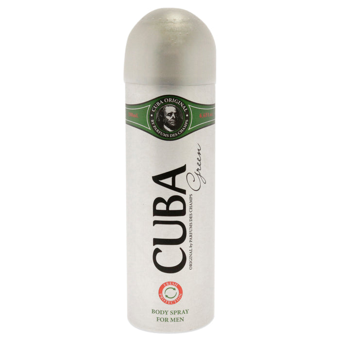 Cuba Green de Cuba para hombres - Spray corporal de 6.6 oz