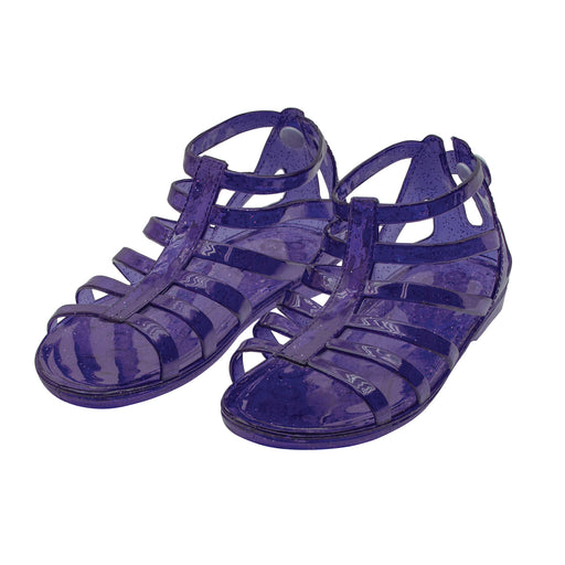 Gladiator Girl Jellies Sandal - 7 Purple by DelSol for Kids - 1 Pair Sandals