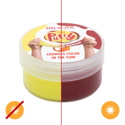 Color-Changing Sol Putty - Yellow to Red by DelSol for Unisex - 1 Pc Putty