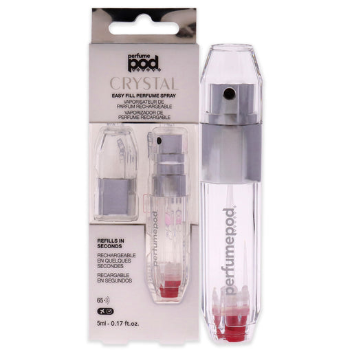 Perfume Pod Crystal - Silver by Travalo for Unisex - 0.17 oz Refillable Spray (Empty)