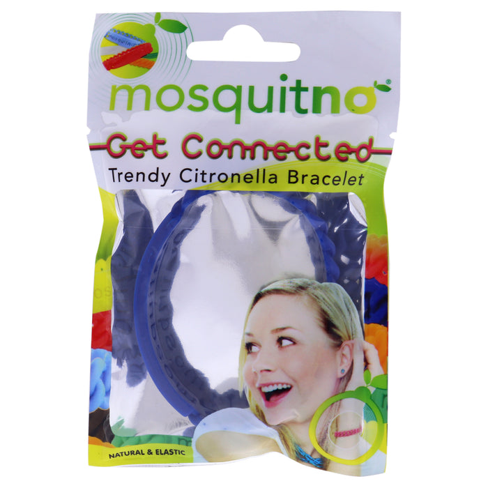 Get Connected Citronella Bracelet - Blue by Mosquitno for Unisex - 1 Pc Bracelet