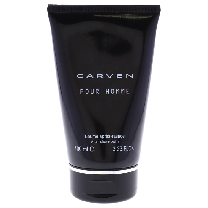 Carven Pour Homme de Carven para hombres - Bálsamo para después del afeitado de 3,33 oz (probador)