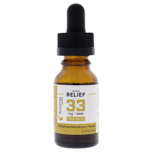 Serious Relief 33mg Dose - Fresh Berry by Receptra Naturals for Unisex - 0.5 oz Tincture