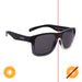 Solize Nowhere to Run - Black and Clear to Ebony by DelSol for Unisex - 1 Pc Sunglasses