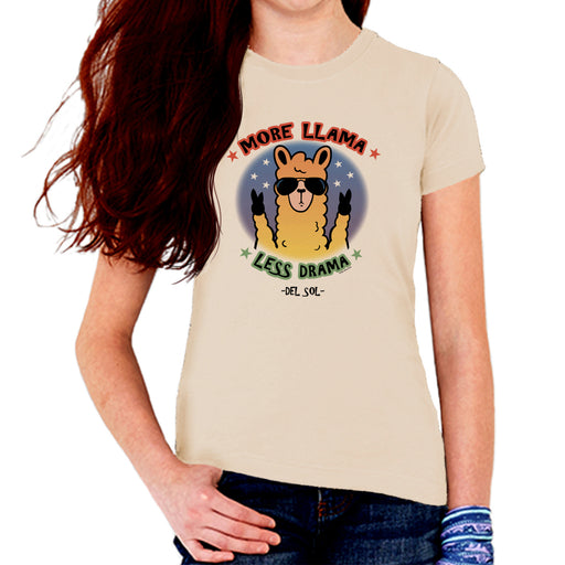 Kids Crew Tee - More Llama by DelSol for Kids - 1 Pc T-Shirt (YL)