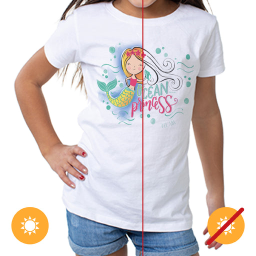 Kids Crew Tee - Ocean Princess by DelSol for Kids - 1 Pc T-Shirt (2T)