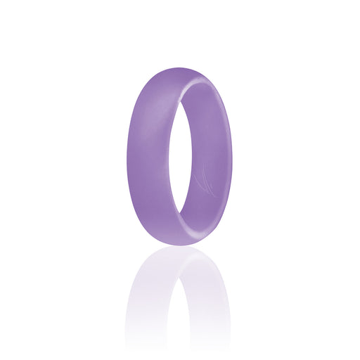 Silicone Wedding Ring - Dome Style - Lavander by ROQ for Women - 4 mm Ring