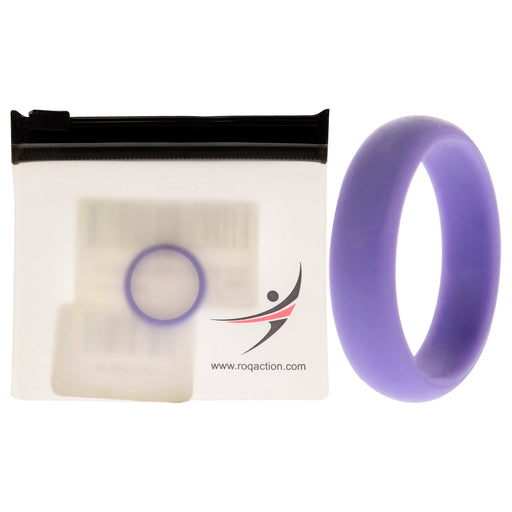Silicone Wedding Ring - Dome Style - Lavander by ROQ for Women - 8 mm Ring