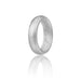 Silicone Wedding Ring - Dome Style - Silver by ROQ for Women - 4 mm Ring