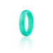 Silicone Wedding Ring - Dome Style - Metal Turquoise by ROQ for Women - 4 mm Ring