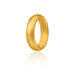 Silicone Wedding Ring - Dome Style - Gold by ROQ for Women - 8 mm Ring