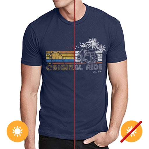 Men Crew Tee - Original Ride - Indigo by DelSol for Men - 1 Pc T-Shirt (Medium)