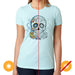 Girls Crew Tee - Day of the Dead - Ice Blue by DelSol for Women - 1 Pc T-Shirt (XL)