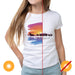 Women Crew Tee - Wild Horse - White by DelSol for Women - 1 Pc T-Shirt (Medium)