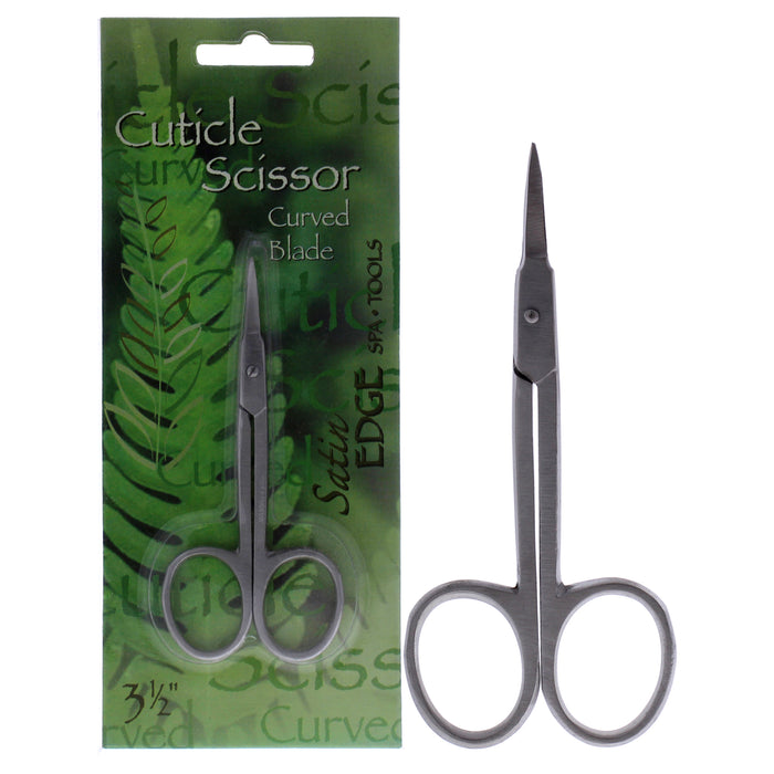 Cuticle Scissor Curved Blade by Satin Edge for Unisex - 3.5 Inch Scissors