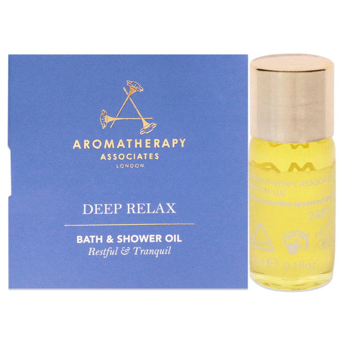 Aceite de ducha y baño Deep Relax de Aromatherapy Associates para unisex - Aceite de ducha de 3 ml