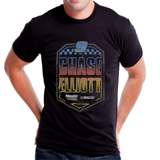 NASCAR Mens Classic Crew Tee - Chase Elliot - 7 Black by DelSol for Men - 1 Pc T-Shirt (S)