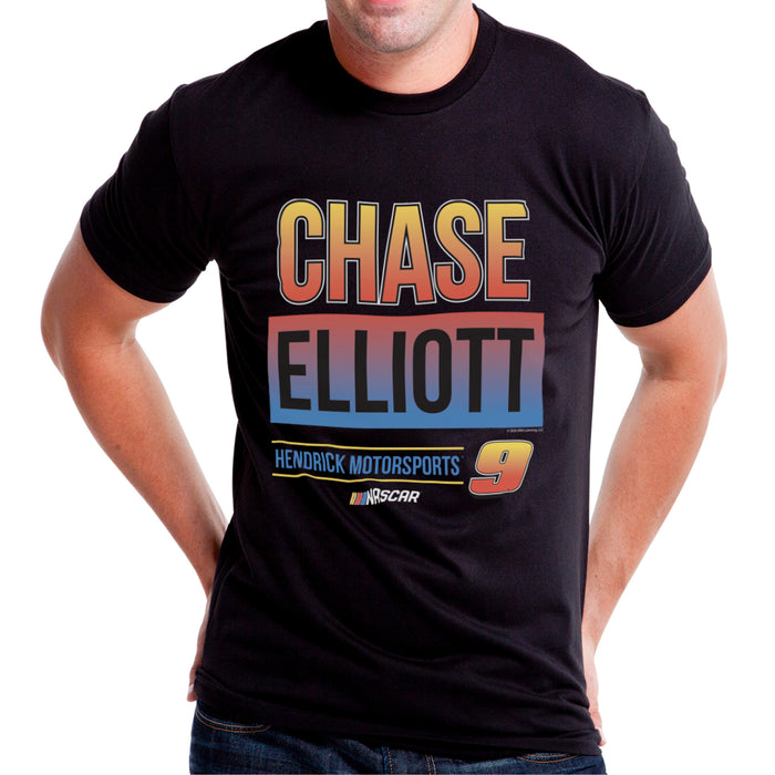 NASCAR Mens Classic Crew Tee - Chase Elliot - 3 Black by DelSol for Men - 1 Pc T-Shirt (M)