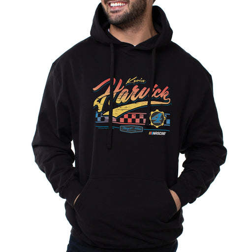 NASCAR Hooded Sweatshirt - Kevin Harvick - 3 Black by DelSol for Men - 1 Pc T-Shirt (L)