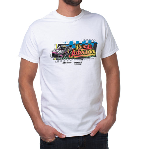NASCAR Mens Classic Crew Tee - Jimmie Johnson - 6 White by DelSol for Men - 1 Pc T-Shirt (S)