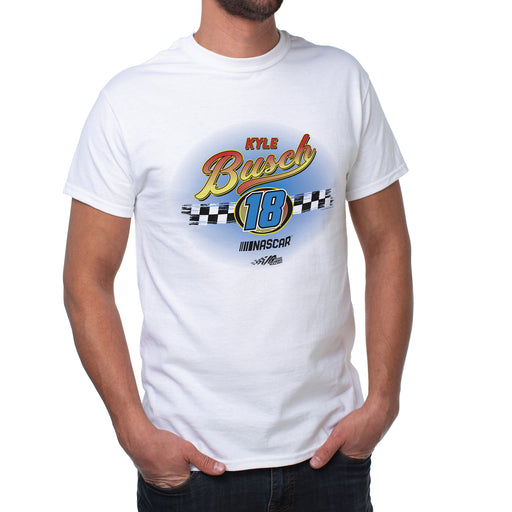 NASCAR Mens Classic Crew Tee - Kyle Busch - 11 White by DelSol for Men - 1 Pc T-Shirt (M)
