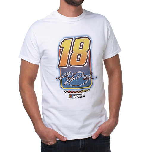 NASCAR Mens Classic Crew Tee - Kyle Busch - 10 White by DelSol for Men - 1 Pc T-Shirt (M)