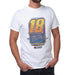NASCAR Mens Classic Crew Tee - Kyle Busch - 10 White by DelSol for Men - 1 Pc T-Shirt (L)