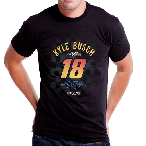 NASCAR Mens Classic Crew Tee - Kyle Busch - 2 Black by DelSol for Men - 1 Pc T-Shirt (S)