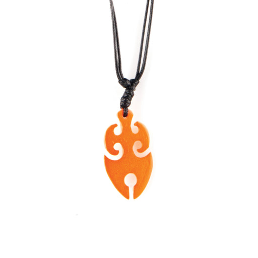 Color-Changing Necklace - Tribal Flame - White To Orange by DelSol for Women - 1 Pc Necklace