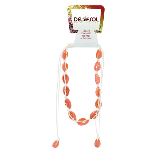 Color-Changing Necklace - Pink Cowrie by DelSol for Women - 1 Pc Necklace